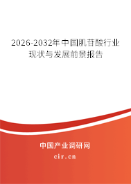 2024-2030年中國肌苷酸行業(yè)現(xiàn)狀與發(fā)展前景報(bào)告 2024-2030年中國肌苷酸行業(yè)現(xiàn)狀與發(fā)展前景報(bào)告