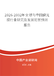 2026-2032年全球與中國偏光膜行業(yè)研究及發(fā)展前景預(yù)測報告