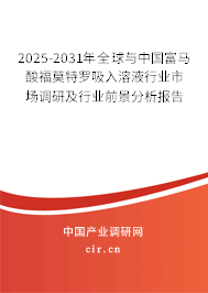 2025-2031年全球與中國(guó)富馬酸福莫特羅吸入溶液行業(yè)市場(chǎng)調(diào)研及行業(yè)前景分析報(bào)告