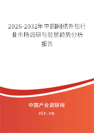 2026-2032年中國網(wǎng)絡(luò)外包行業(yè)市場調(diào)研與前景趨勢分析報(bào)告