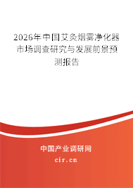 2026年中國艾灸煙霧凈化器市場調(diào)查研究與發(fā)展前景預(yù)測報告