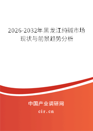 2026-2032年黑龍江純堿市場(chǎng)現(xiàn)狀與前景趨勢(shì)分析