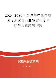 2024-2030年全球與中國介電強度測試儀行業(yè)發(fā)展深度調研與未來趨勢報告
