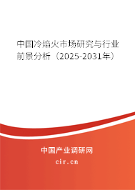 中國(guó)冷焰火市場(chǎng)研究與行業(yè)前景分析（2025-2031年）