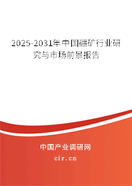 2025-2031年中國硼礦行業(yè)研究與市場前景報告