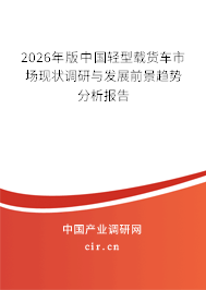 2026年版中國(guó)輕型載貨車(chē)市場(chǎng)現(xiàn)狀調(diào)研與發(fā)展前景趨勢(shì)分析報(bào)告