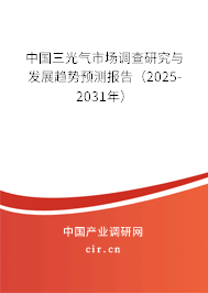 中國三光氣市場調查研究與發(fā)展趨勢預測報告(2025-2031年) 中國三光氣市場調查研究與發(fā)展趨勢預測報告(2025-2031年)