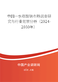 中國一水碳酸鈉市場調(diào)查研究與行業(yè)前景分析（2024-2030年）