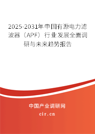 2025-2031年中國(guó)有源電力濾波器（APF）行業(yè)發(fā)展全面調(diào)研與未來(lái)趨勢(shì)報(bào)告
