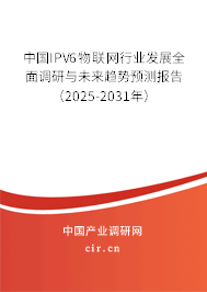 中國IPV6物聯(lián)網(wǎng)行業(yè)發(fā)展全面調(diào)研與未來趨勢預(yù)測報(bào)告（2025-2031年）