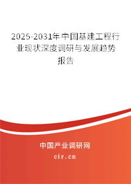 2025-2031年中國基建工程行業(yè)現(xiàn)狀深度調(diào)研與發(fā)展趨勢報告