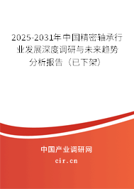 2025-2031年中國精密軸承行業(yè)發(fā)展深度調(diào)研與未來趨勢分析報(bào)告（已下架）