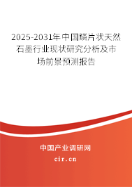 2025-2031年中國(guó)鱗片狀天然石墨行業(yè)現(xiàn)狀研究分析及市場(chǎng)前景預(yù)測(cè)報(bào)告