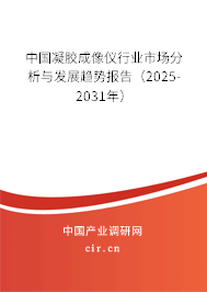中國凝膠成像儀行業(yè)市場分析與發(fā)展趨勢報告(2025-2031年) 中國凝膠成像儀行業(yè)市場分析與發(fā)展趨勢報告(2025-2031年)