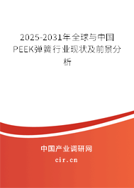2025-2031年全球與中國PEEK彈簧行業(yè)現(xiàn)狀及前景分析 2025-2031年全球與中國PEEK彈簧行業(yè)現(xiàn)狀及前景分析