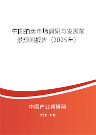 中國拍賣市場調(diào)研與發(fā)展前景預(yù)測報告（2025年）