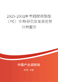 2025-2031年中國聚碳酸酯(PC)市場研究及發(fā)展前景分析報告 2025-2031年中國聚碳酸酯(PC)市場研究及發(fā)展前景分析報告