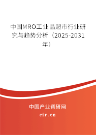 中國MRO工業(yè)品超市行業(yè)研究與趨勢分析（2025-2031年）