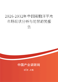 2026-2032年中國蜜糖洋芋片市場現(xiàn)狀分析與前景趨勢報(bào)告