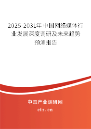 2025-2031年中國(guó)網(wǎng)絡(luò)媒體市場(chǎng)現(xiàn)狀調(diào)研分析及發(fā)展趨勢(shì)報(bào)告