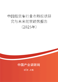 中國載貨車行業(yè)市場現(xiàn)狀研究與未來前景趨勢報告（2025年）