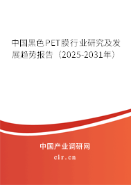 中國黑色PET膜行業(yè)研究及發(fā)展趨勢報告（2025-2031年）