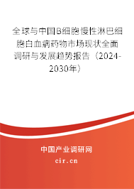 全球與中國B細胞慢性淋巴細胞白血病藥物市場現(xiàn)狀全面調(diào)研與發(fā)展趨勢報告(2024-2030年) 全球與中國B細胞慢性淋巴細胞白血病藥物市場現(xiàn)狀全面調(diào)研與發(fā)展趨勢報告(2024-2030年)