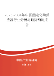 2025-2031年中國固定化酶反應(yīng)器行業(yè)分析與趨勢預(yù)測報告 2025-2031年中國固定化酶反應(yīng)器行業(yè)分析與趨勢預(yù)測報告