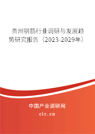 貴州鋼筋行業(yè)調研與發(fā)展趨勢研究報告（2023-2029年）