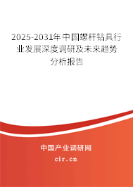 2025-2031年中國螺桿鉆具行業(yè)發(fā)展深度調(diào)研及未來趨勢分析報告