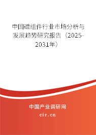 中國磁組件行業(yè)市場分析與發(fā)展趨勢研究報告(2025-2031年) 中國磁組件行業(yè)市場分析與發(fā)展趨勢研究報告(2025-2031年)