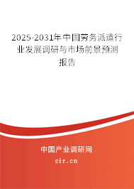 2025-2031年中國(guó)勞務(wù)派遣行業(yè)發(fā)展調(diào)研與市場(chǎng)前景預(yù)測(cè)報(bào)告