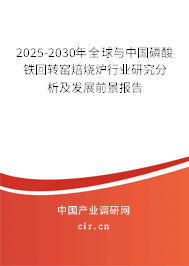 2025-2030年全球與中國磷酸鐵回轉窯焙燒爐行業(yè)研究分析及發(fā)展前景報告