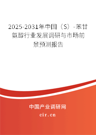 2025-2031年中國(guó)（S）-苯甘氨醇行業(yè)發(fā)展調(diào)研與市場(chǎng)前景預(yù)測(cè)報(bào)告