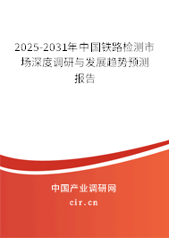 2025-2031年中國(guó)鐵路檢測(cè)市場(chǎng)深度調(diào)研與發(fā)展趨勢(shì)預(yù)測(cè)報(bào)告