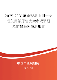 2025-2031年全球與中國一次性使用輸尿管支架市場調(diào)研及前景趨勢預(yù)測報告 2025-2031年全球與中國一次性使用輸尿管支架市場調(diào)研及前景趨勢預(yù)測報告