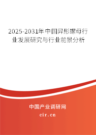 2025-2031年中國異形螺母行業(yè)發(fā)展研究與行業(yè)前景分析