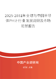 2025-2031年全球與中國(guó)半導(dǎo)體PH計(jì)行業(yè)發(fā)展調(diào)研及市場(chǎng)前景報(bào)告