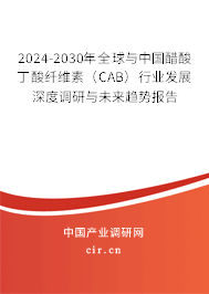 2024-2030年全球與中國醋酸丁酸纖維素（CAB）行業(yè)發(fā)展深度調(diào)研與未來趨勢報告