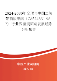 2024-2030年全球與中國二氫茉莉酸甲酯（CAS24851-98-7）行業(yè)深度調(diào)研與發(fā)展趨勢分析報(bào)告