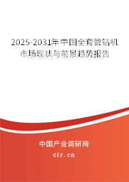 2025-2031年中國(guó)全套管鉆機(jī)市場(chǎng)現(xiàn)狀與前景趨勢(shì)報(bào)告