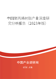 中國聚丙烯樹脂產(chǎn)業(yè)深度研究分析報告(2023年版) 中國聚丙烯樹脂產(chǎn)業(yè)深度研究分析報告(2023年版)