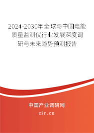 2024-2030年全球與中國(guó)電能質(zhì)量監(jiān)測(cè)儀行業(yè)發(fā)展深度調(diào)研與未來趨勢(shì)預(yù)測(cè)報(bào)告
