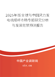2025年版全球與中國風(fēng)力發(fā)電機塔桿市場專題研究分析與發(fā)展前景預(yù)測報告 2025年版全球與中國風(fēng)力發(fā)電機塔桿市場專題研究分析與發(fā)展前景預(yù)測報告