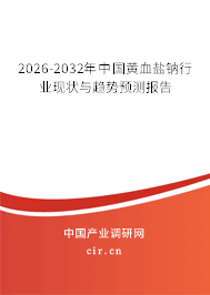 2026-2032年中國黃血鹽鈉行業(yè)現(xiàn)狀與趨勢預(yù)測報告 2026-2032年中國黃血鹽鈉行業(yè)現(xiàn)狀與趨勢預(yù)測報告