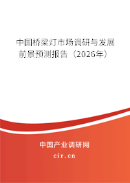 中國橋梁燈市場調(diào)研與發(fā)展前景預(yù)測報(bào)告(2026年) 中國橋梁燈市場調(diào)研與發(fā)展前景預(yù)測報(bào)告(2026年)
