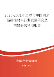 2025-2031年全球與中國納米晶磁性材料行業(yè)發(fā)展研究及前景趨勢預(yù)測報告 2025-2031年全球與中國納米晶磁性材料行業(yè)發(fā)展研究及前景趨勢預(yù)測報告