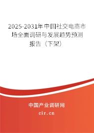 2024-2030年中國社交電商市場全面調(diào)研與發(fā)展趨勢預(yù)測報告（下架）
