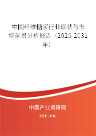 中國纖維糖漿行業(yè)現(xiàn)狀與市場前景分析報(bào)告（2025-2031年）