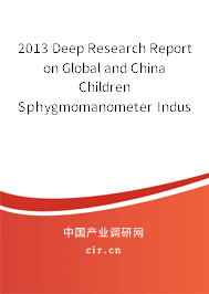 2013 Deep Research Report on Global and China Children Sphygmomanometer Industry